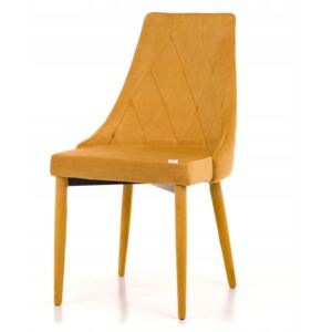 PROXIMA.store - Celočalúnená jedálenská stolička VOLTURNO - žltá