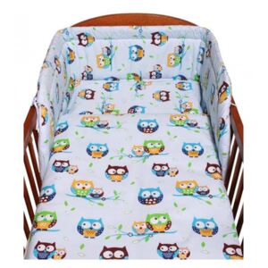 2-dielne posteľné obliečky New Baby 100/135 cm modre so sovou, Vhodnosť: Pre chlapcov