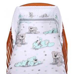 3-dielne posteľné obliečky New Baby 90/120 cm sivý medvedík, Vhodnosť: Pre všetkých