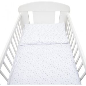 2-dielne posteľné obliečky New Baby 100/135 cm biele sivé hviezdičky, Vhodnosť: Pre všetkých