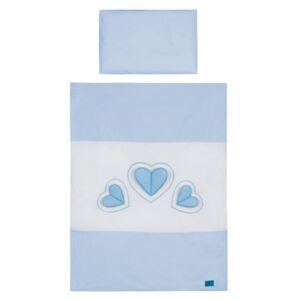 2-dielne posteľné obliečky Belisima Tri srdcia 100/135 bielo-modré, Vhodnosť: Pre chlapcov
