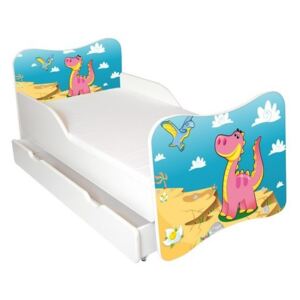 Amila Detská posteľ Dinosaurus 160x80 s matracom