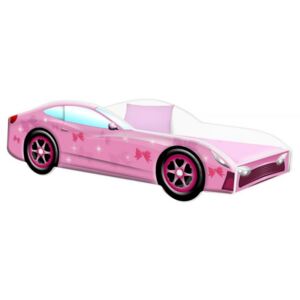 Amila Autoposteľ Cars ružová 160x80 cm s matracom