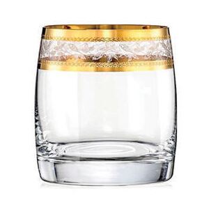 Bohemia Crystal poháre na whisky Ideal so zlatým dekorom 290ml (set po 6ks)