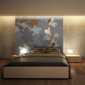 Fototapeta - Dancing shadows of magnolias 350x270 cm