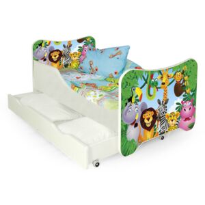 Jednolôžková posteľ Happy Jungle (s roštom a matracom). Vlastná spoľahlivá doprava až k Vám domov