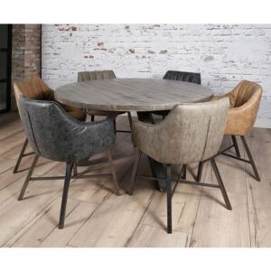 Jedálenský stôl 22-08 Ø140cm Solid mango clay antique-Komfort-nábytok