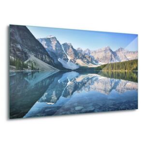 Sklenený obraz - Mountain Mirror 4 x 30x80 cm
