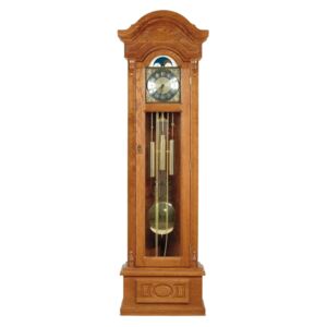 PYKA Kinga Lux rustikálne stojace hodiny s kyvadlom drevo D3