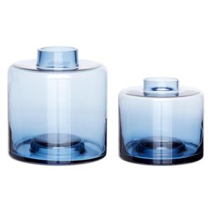 Hübsch váza sklo/modrá 280304, modrá