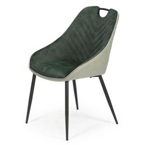 Halmar K412 stolička tmavo zelená / svetlo zelená