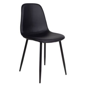 Dizajnová jedálenská stolička Myla, čierna