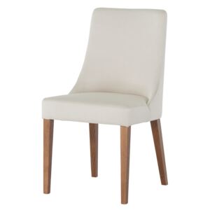 Jedálenská čalúnená stolička EVA biela