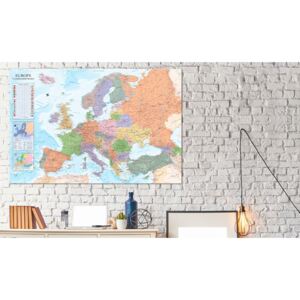 Obraz na korku mapa Európy - World Maps: Europe