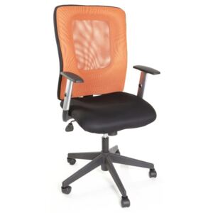 MERCURY kancelárska stolička HANZ oranžovo čierny