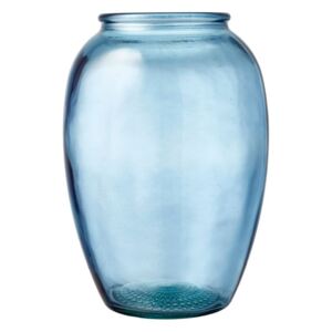 Modrá sklenená váza Bitz Kusintha, ø 17,5 cm