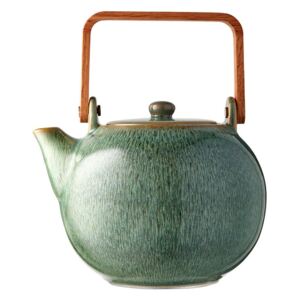 Zelená kameninová kanvička na čaj Bitz Mensa, 1,2 l