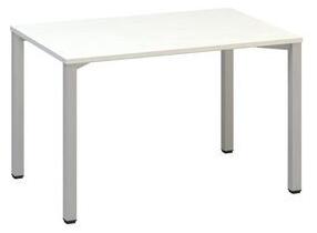 Kancelársky stôl Alfa 200, 120 x 80 x 74,2 cm, rovné vyhotovenie, dezén biely, RAL9022