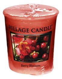 VILLAGE CANDLE - Červené kvety - votívna sviečka