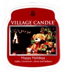 VILLAGE CANDLE - Šťastné sviatky - Happy Holidays - vosk do aromalampy