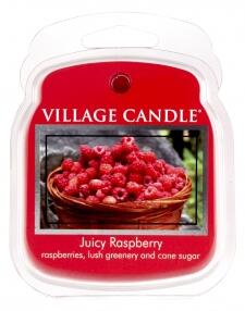 VILLAGE CANDLE - Šťavnaté maliny - Juicy Raspberry - vosk do aromalampy