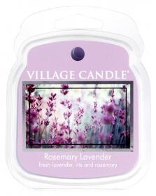 VILLAGE CANDLE - Rozmarín a levanduľa - Rosemary Lavender - vosk do aromalampy