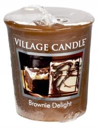 VILLAGE CANDLE - Čokoládové potešenie - Brownie Delight 18 - votívna sviečka