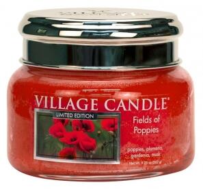 VILLAGE CANDLE - Fields of Poppies - 45-55 METAL