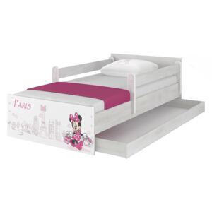 DO Disney Max 160x80 Minnie Paris detské postele Variant úložný box: S úložným boxom (+35 Eur), Variant bariéra: Bez bariéry
