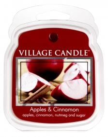 VILLAGE CANDLE - Jablko a škorica - Apple Cinnamon - vosk do aromalampy