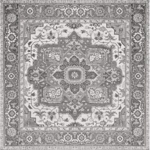 Dlažba čierno-biela, vzhľad koberca 59,55x59,55cm KILIM BLACK NA