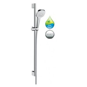 HANSGROHE Croma Select E Vario sprchový set 3-polohový EcoSmart 9 l/min 0,90 m biela/chróm 26593400