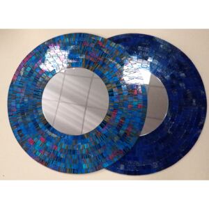 Zrkadlo modré - MOZAIKA 50 cm