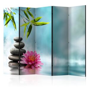 Paraván - Water Lily and Zen Stones 225x172cm