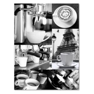 CARO Obraz na plátne - Coffee Black And White 30x40 cm