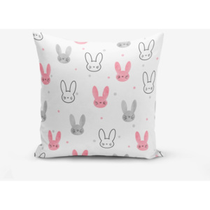 Obliečka na vankúš s prímesou bavlny Minimalist Cushion Covers Little Rabbits, 45 × 45 cm