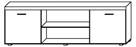 TV stolík/skrinka Salford S8 (slivka + krémová). Vlastná spoľahlivá doprava až k Vám domov. 606008