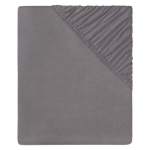 Livarno Home Napínacia plachta Jersey, 140-160 x 200 cm (tmavošedá), šedá (100330827)