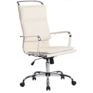 Kancelárska stolička Bedford ~ koža Farba Krémová