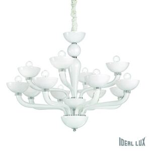 Závesné svietidlo - luster Ideal lux CASANOVA 094052 - biela