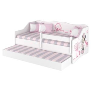 DO Detská posteľ Lulu Minnie s prístelkou - 160x80 cm