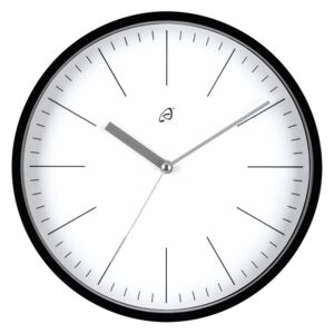 AURIOL® Nástenné hodiny so skleneným krytom, strieborná / čierna (100301154)