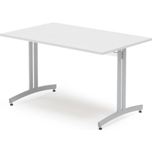 Jedálenský stôl Sanna, Š 1200 x H 800 x V 720 mm, biela / sivá