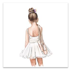 Plagát pre dievčatá - Malá baletka 30x30 cm