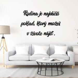 Drevený citát na stenu - rodina 1
