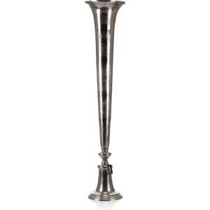 Aluro, Vintage - industriálna vysoká kovová váza Hermes Aluro XXL,31x31x140 cm