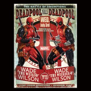 Rámovaný Obraz - Deadpool - Wade vs Wade