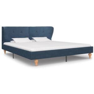 Rám postele modrý látkový 180x200 cm