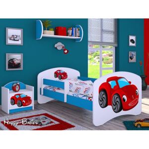 Detská posteľ bez šuplíku 160x80cm RED CAR - modrá