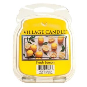 Village Candle Vosk, Svieží citrón - Fresh Lemon 62g